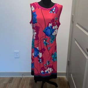 Pink floral dress